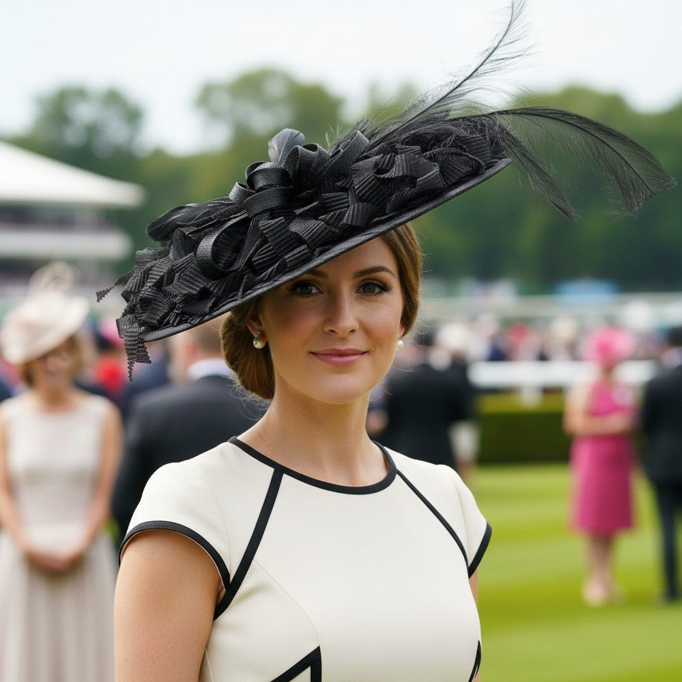 Couture Ascot Silk Trimmed Saucer Carol Bader Design