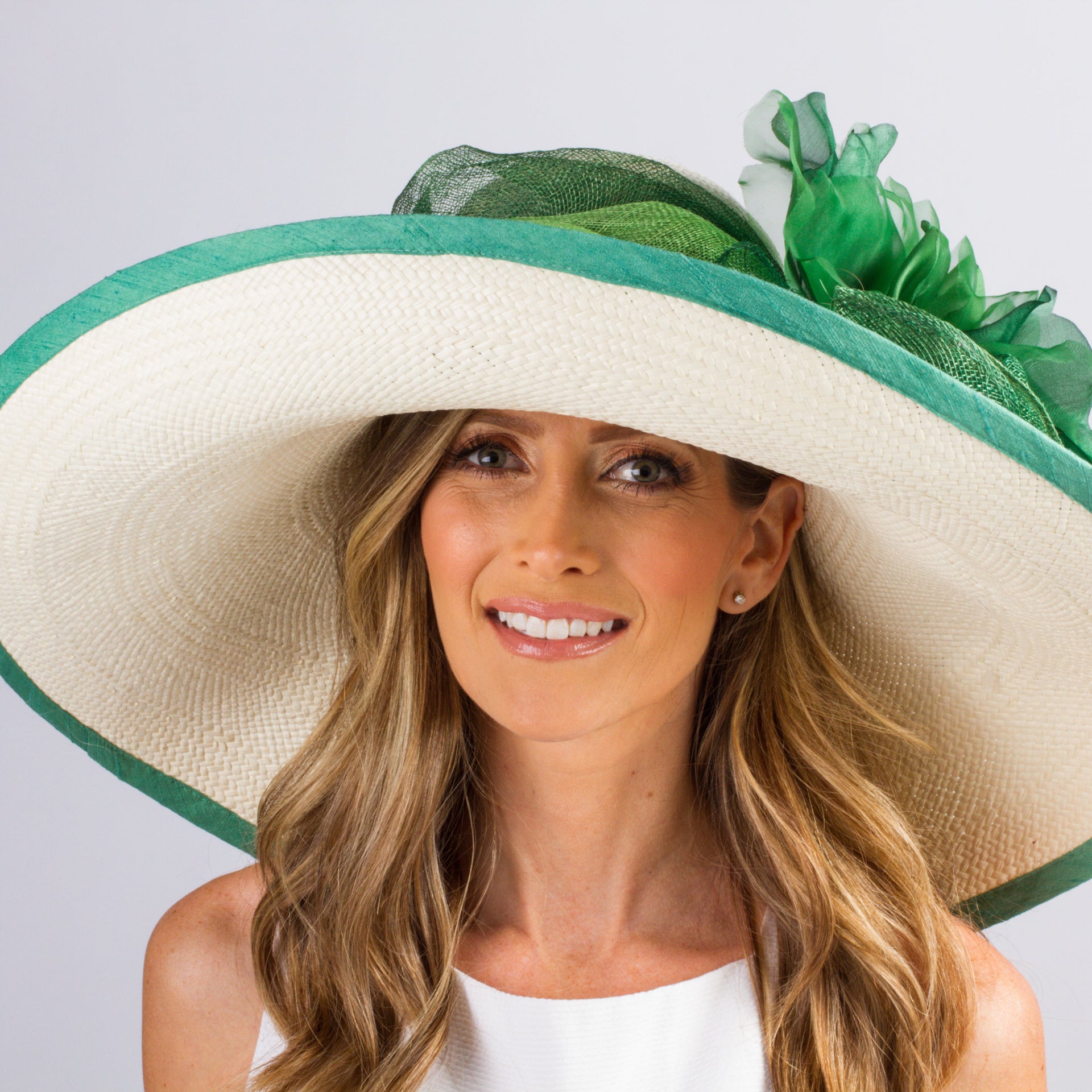 Green Goddess Wide Brim -custom order