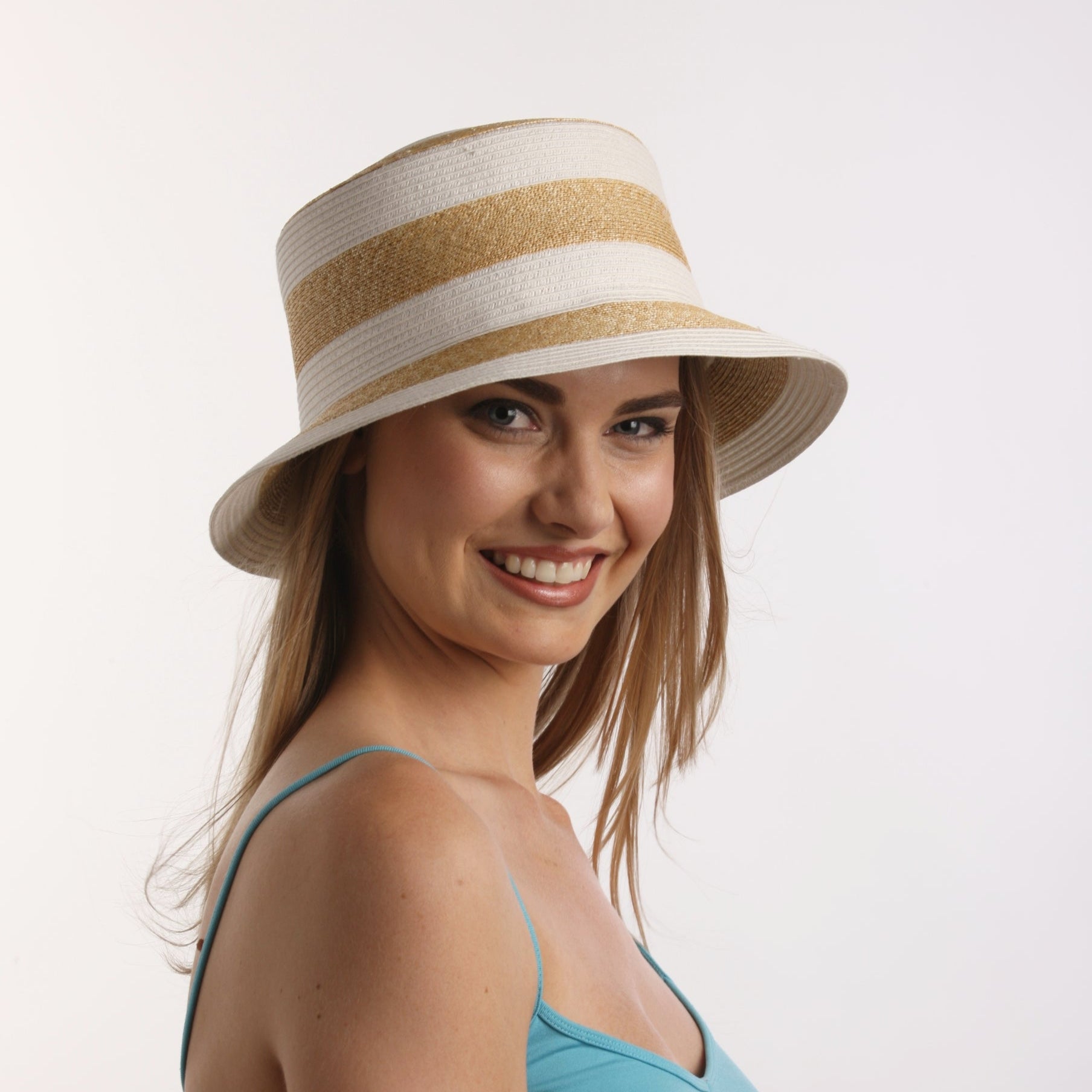 Venezia Stripe bucket | white/nat