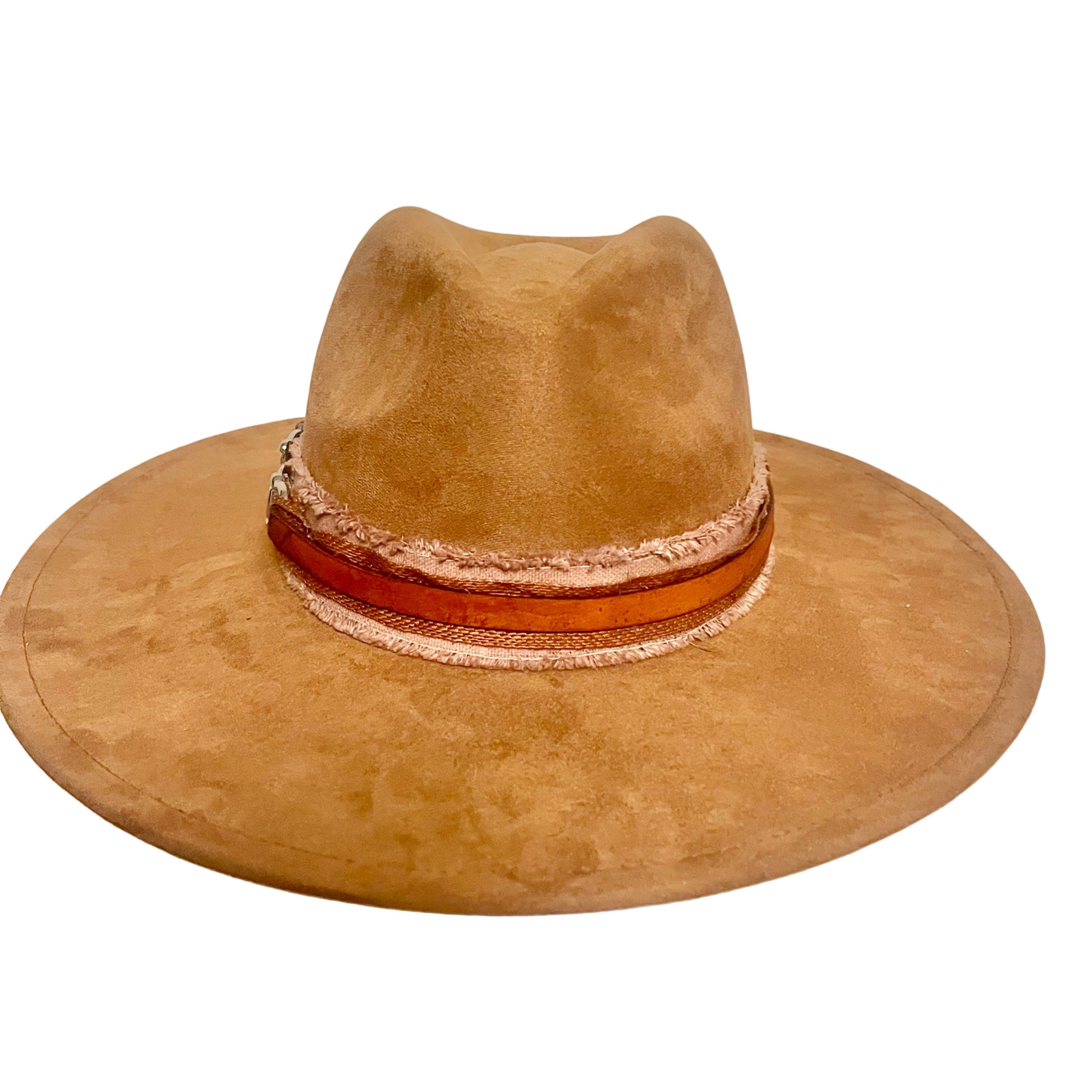 Wiskey Kissed Suede Ranch hat with bit | Carol Bader Design