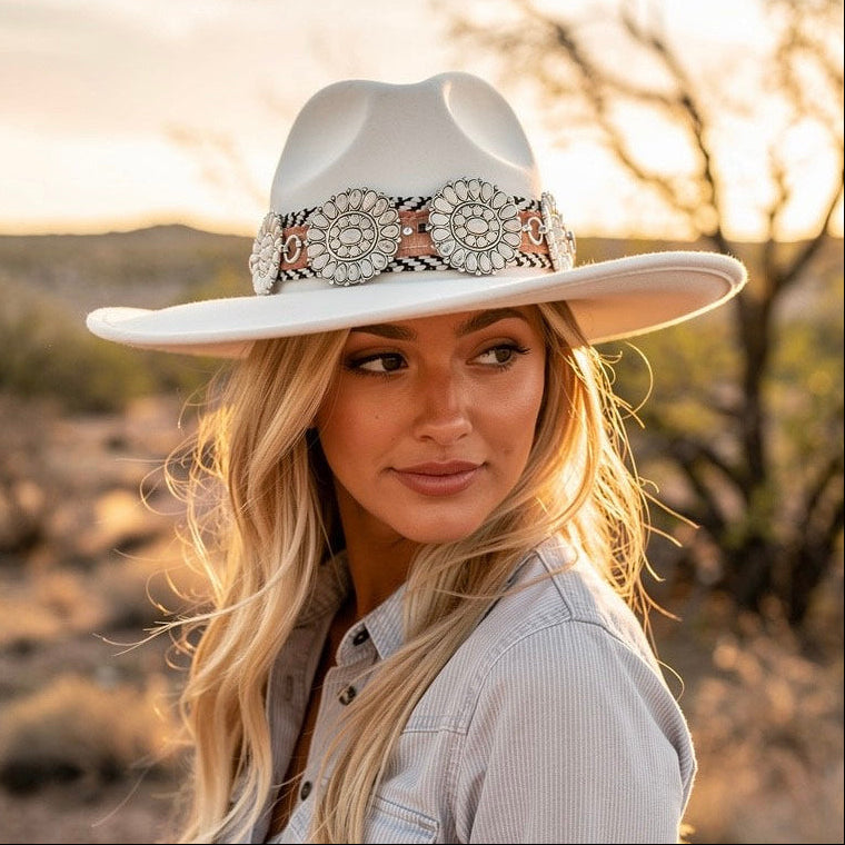 Suede Concho Cowgirl Carol Bader Design