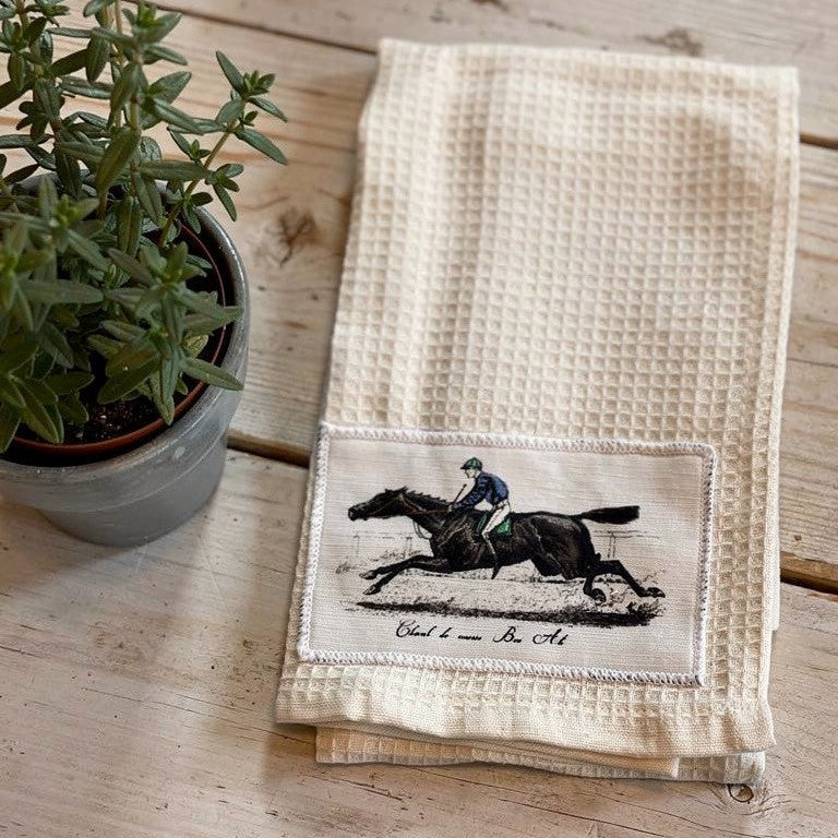 Running Horse Kitchen/Bar towel-natural