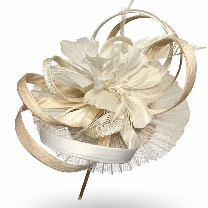 Paris Hoopla Fascinator with Feather Carol Bader Design