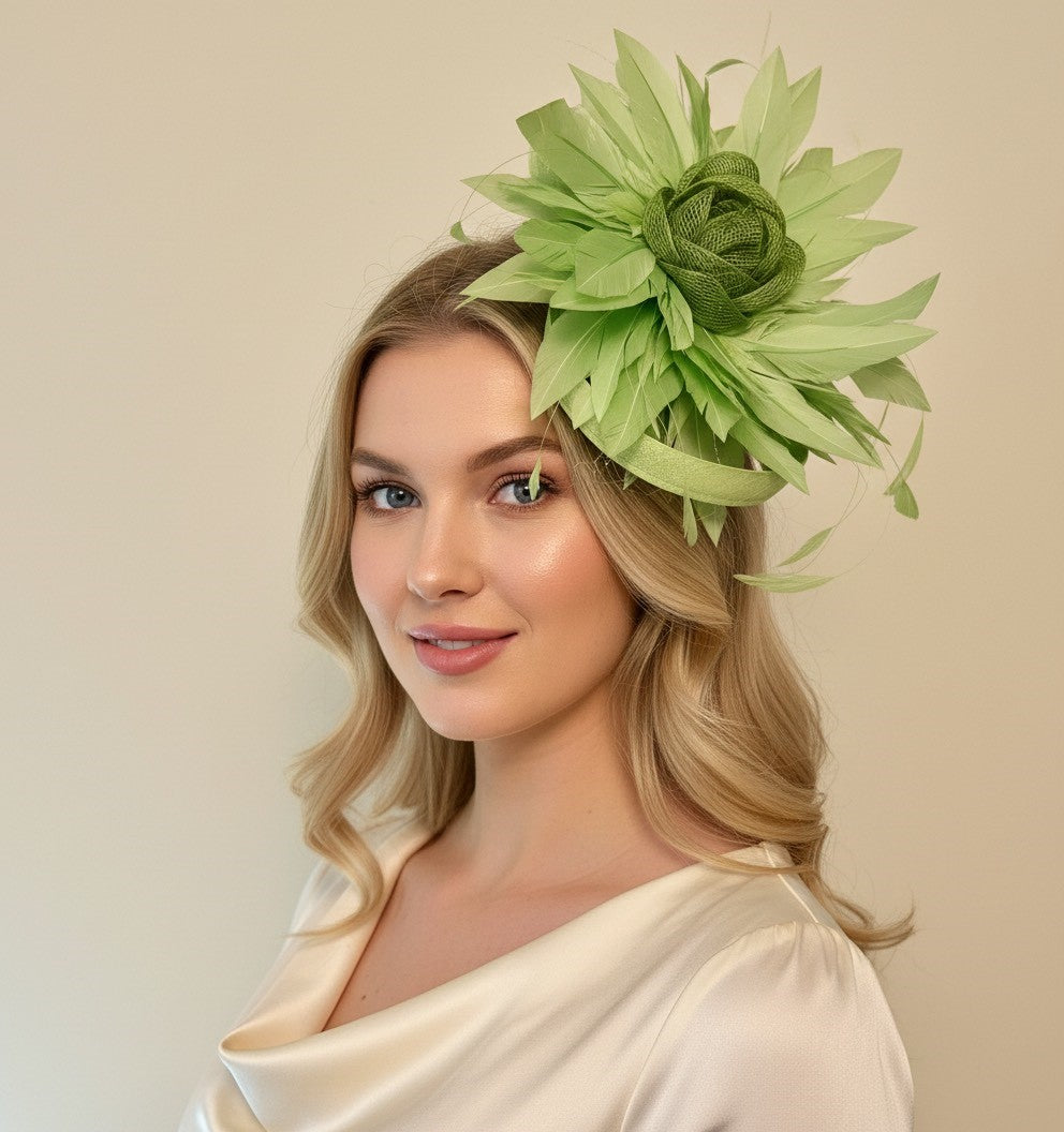 Green Hoopla Star Fascinator Carol Bader Design