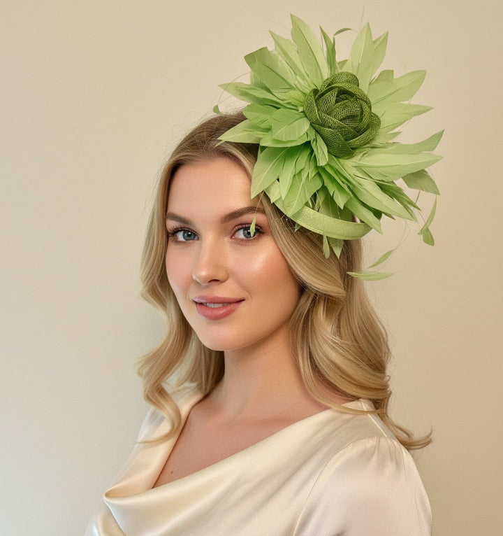 Green Hoopla Star Fascinator Carol Bader Design