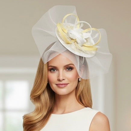 Yellow & White Sheer Disc Carol Bader Design