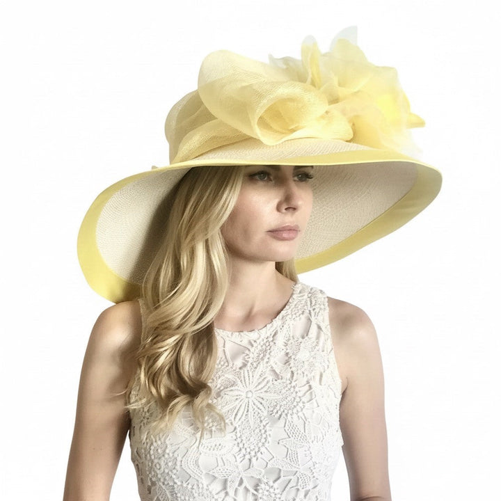 Dreams Hat Wide Brim in Mixed Yellows Carol Bader Design