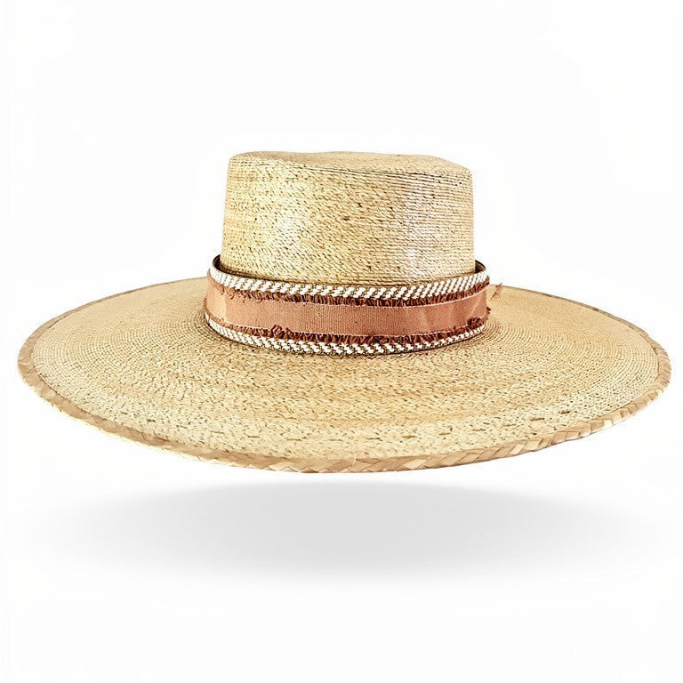 Baja Ranch and Beach Hat Tan trim Carol Bader Design