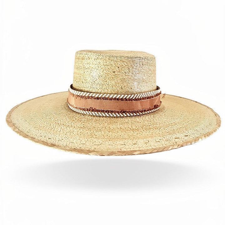 Baja Ranch and Beach Hat Tan trim Carol Bader Design