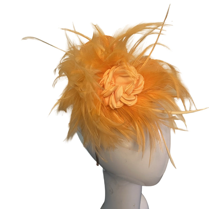 Tangerine Swirl Plus Fascinator Carol Bader Design