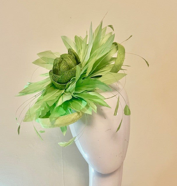 Green Hoopla Star Fascinator