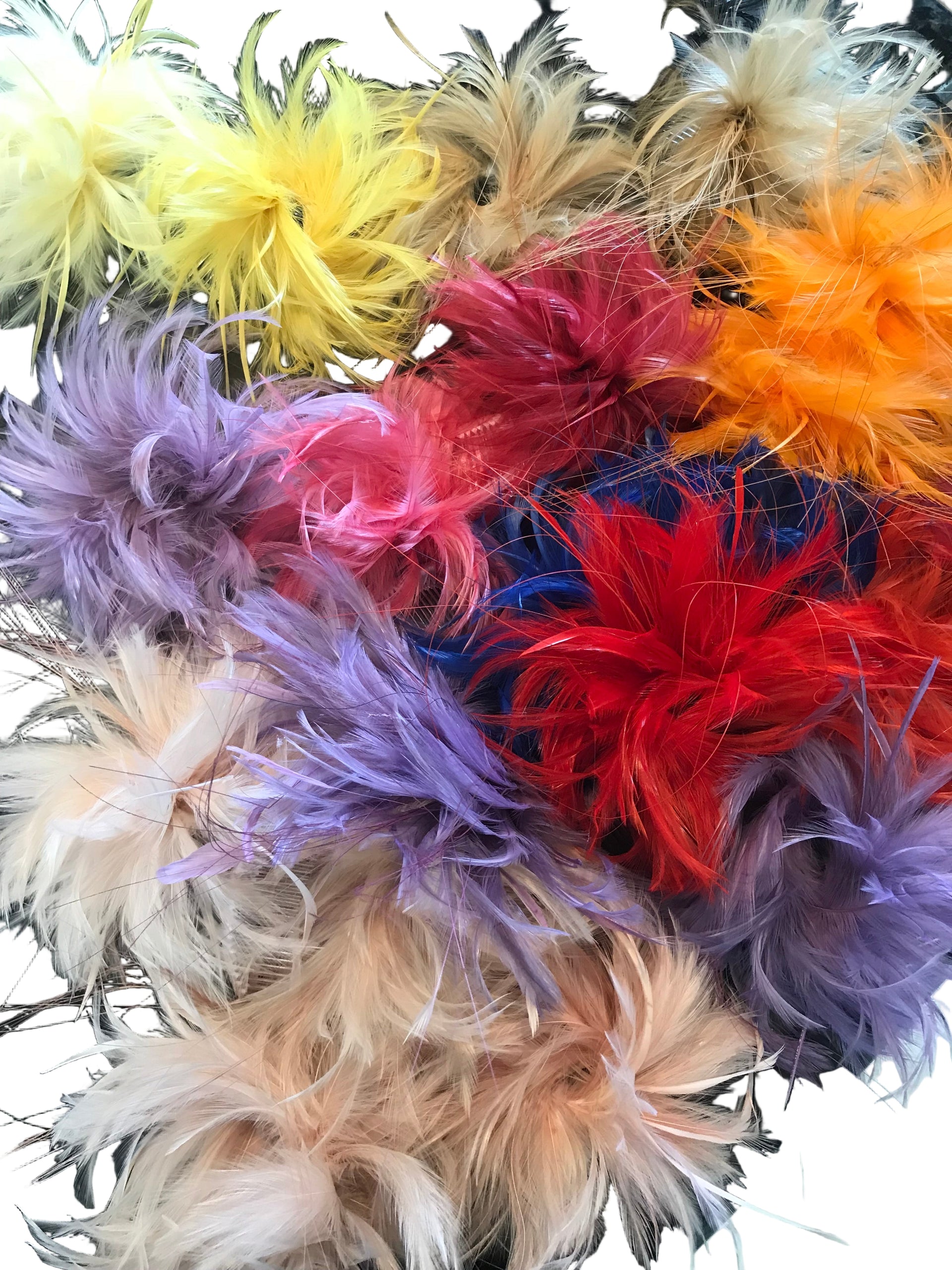 Super Swirl Feather Fascinator on comb