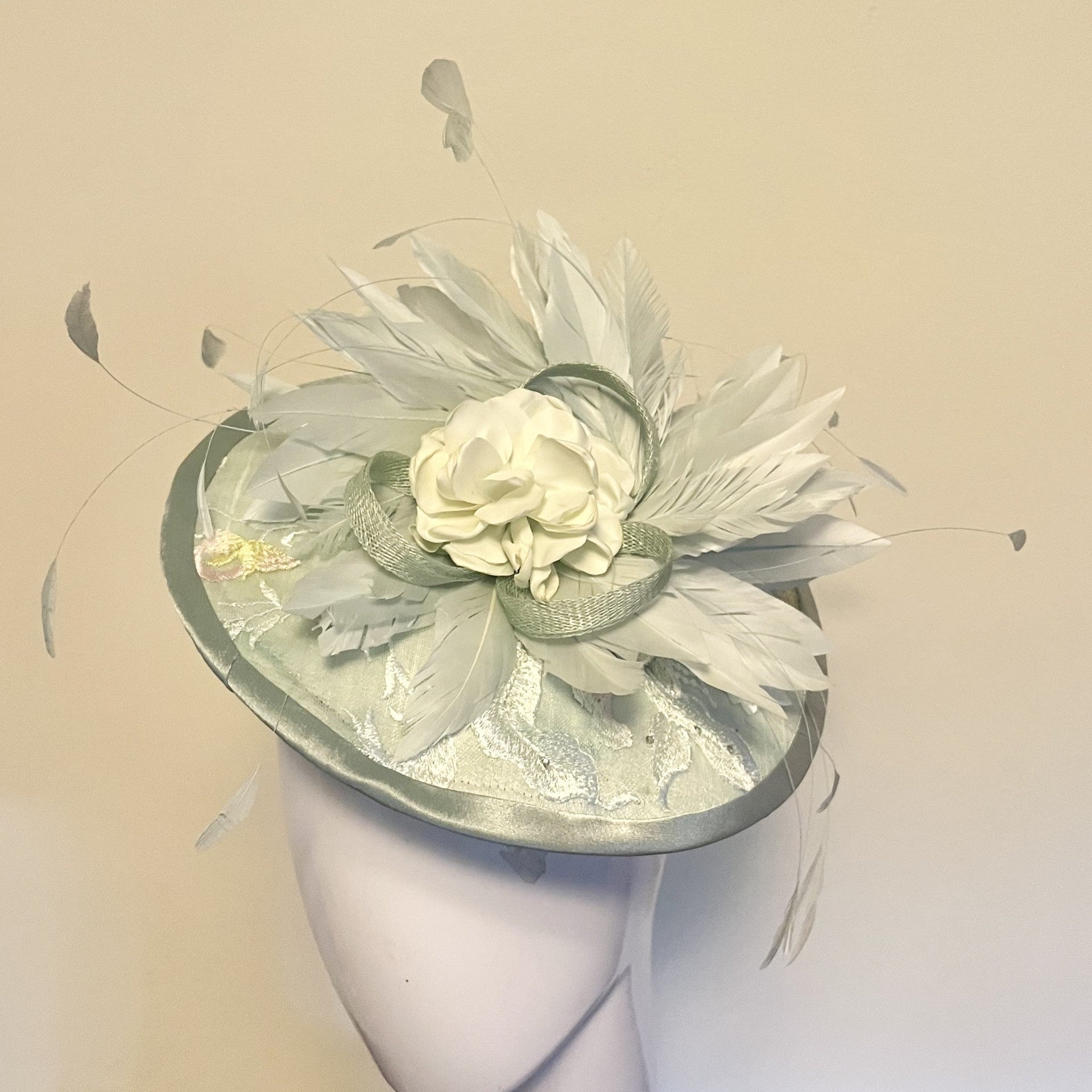 Mint/Seafoam Disc with Overlay Headpiece