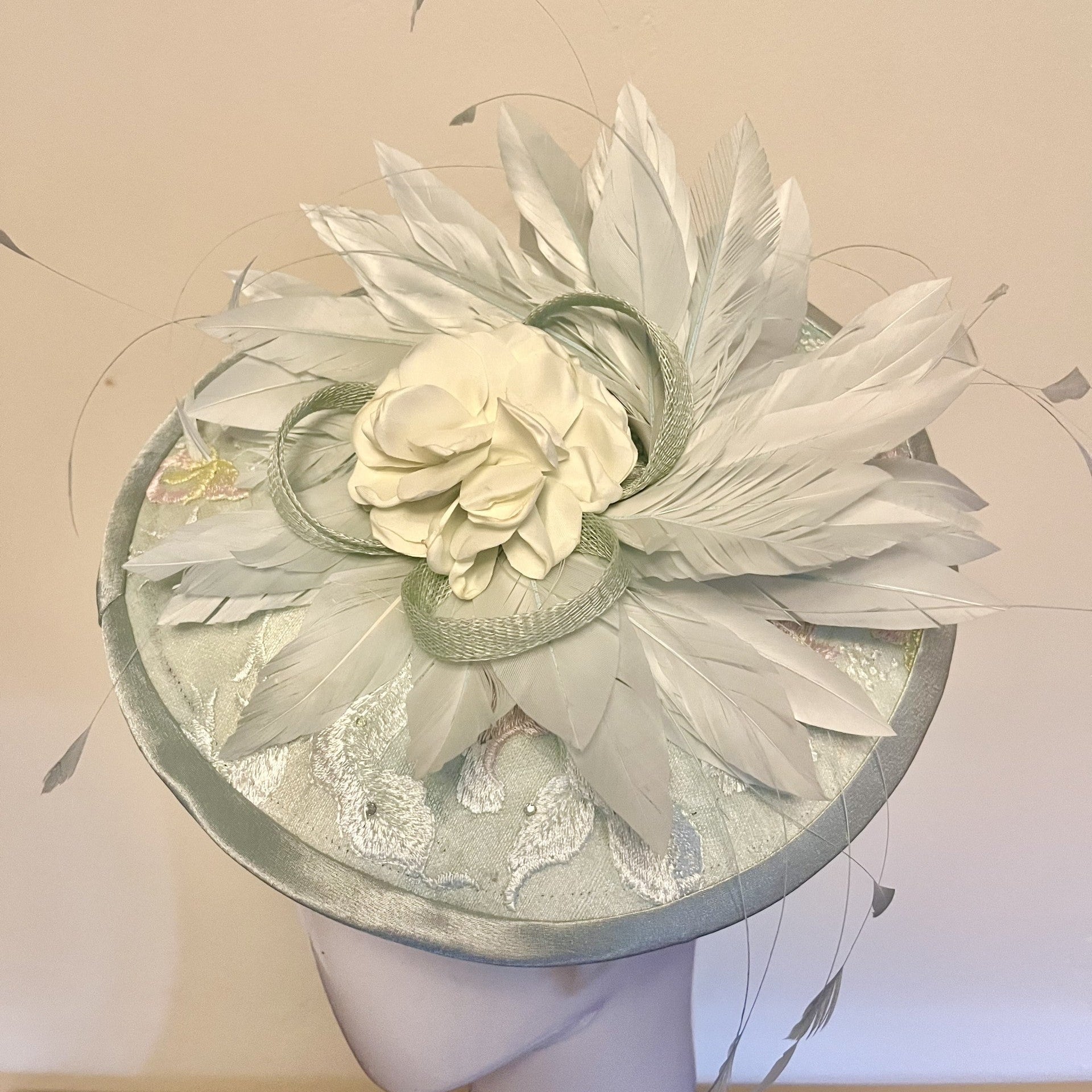 Mint/Seafoam Disc with Overlay Headpiece