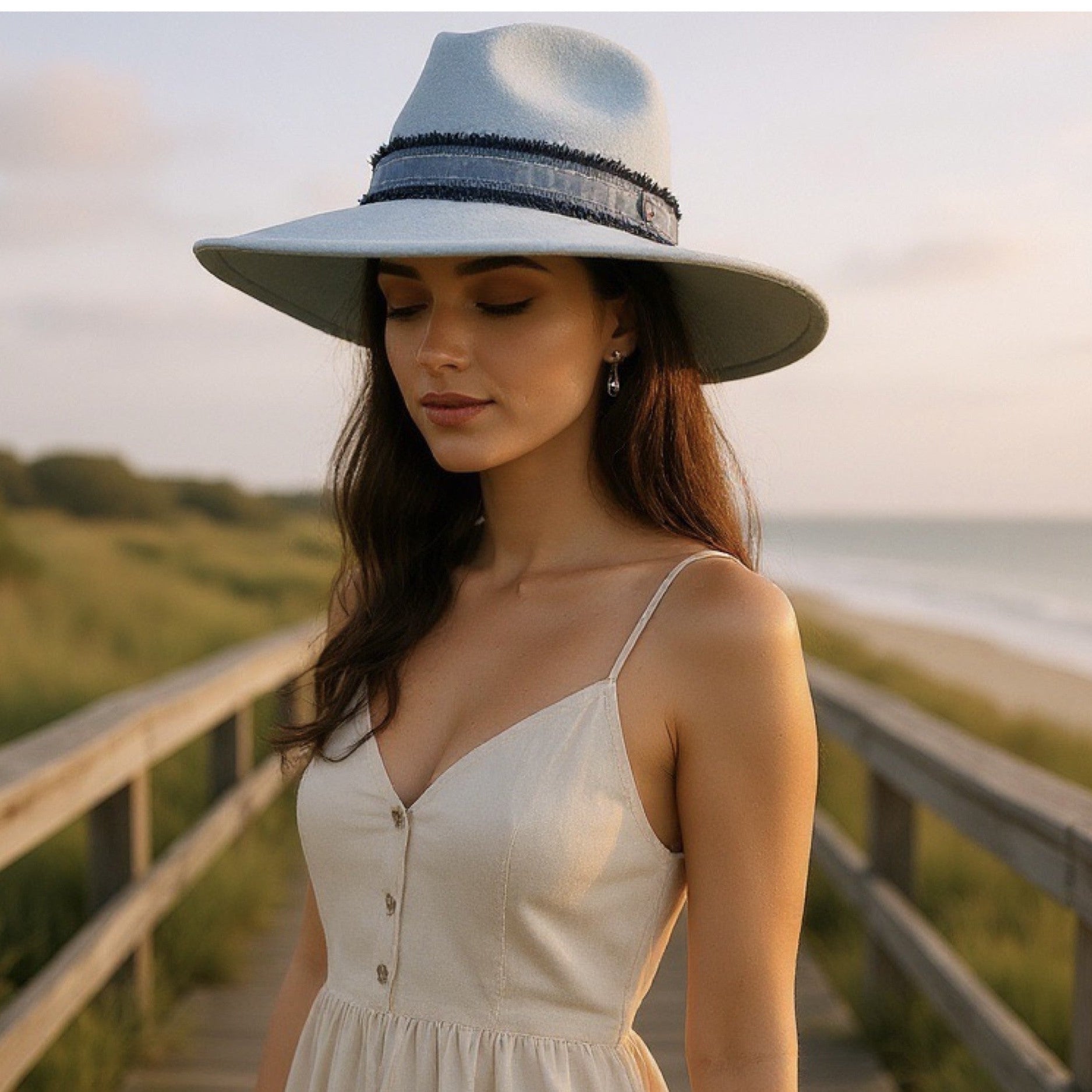 Sunday Blues Felt Fedora